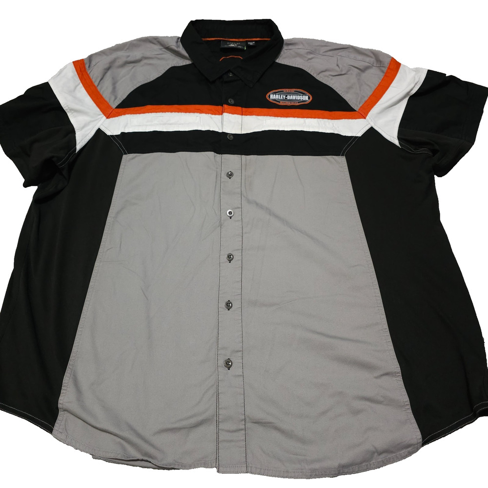 Harley Davidson 4XL Button Up Shirt Genuine Motorclothes Bike HD Performance EUC